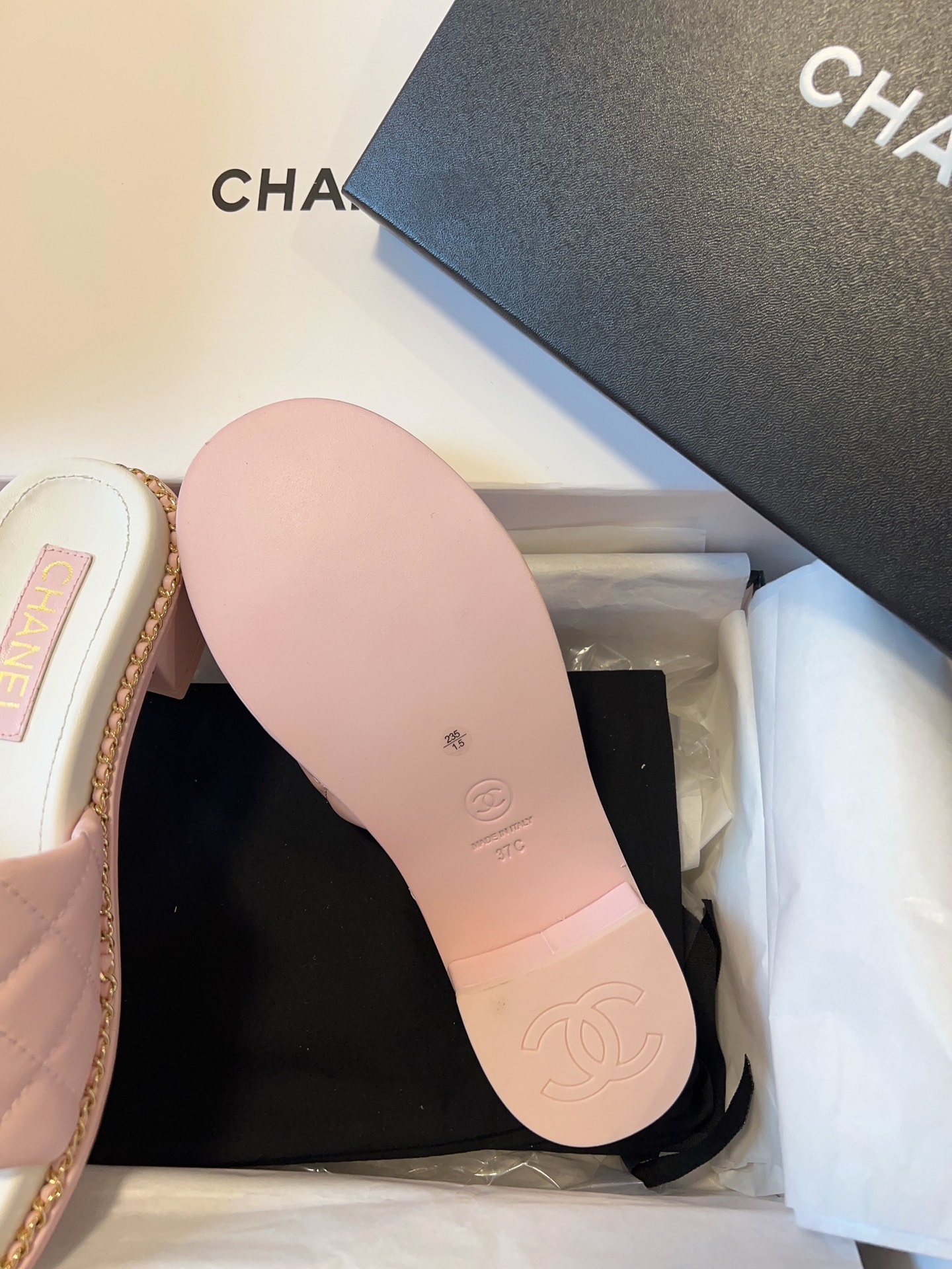Chanel 25P Spring/Summer Lambskin Slides – New Arrival