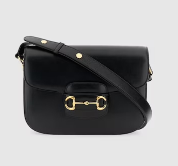 GUCCI HORSEBIT 1955 SHOULDER BAG-Black-602204