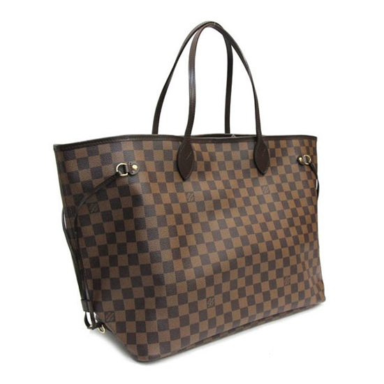 Louis Vuitton N51106 Neverfull GM Shoulder Bag Damier Ebene Canvas