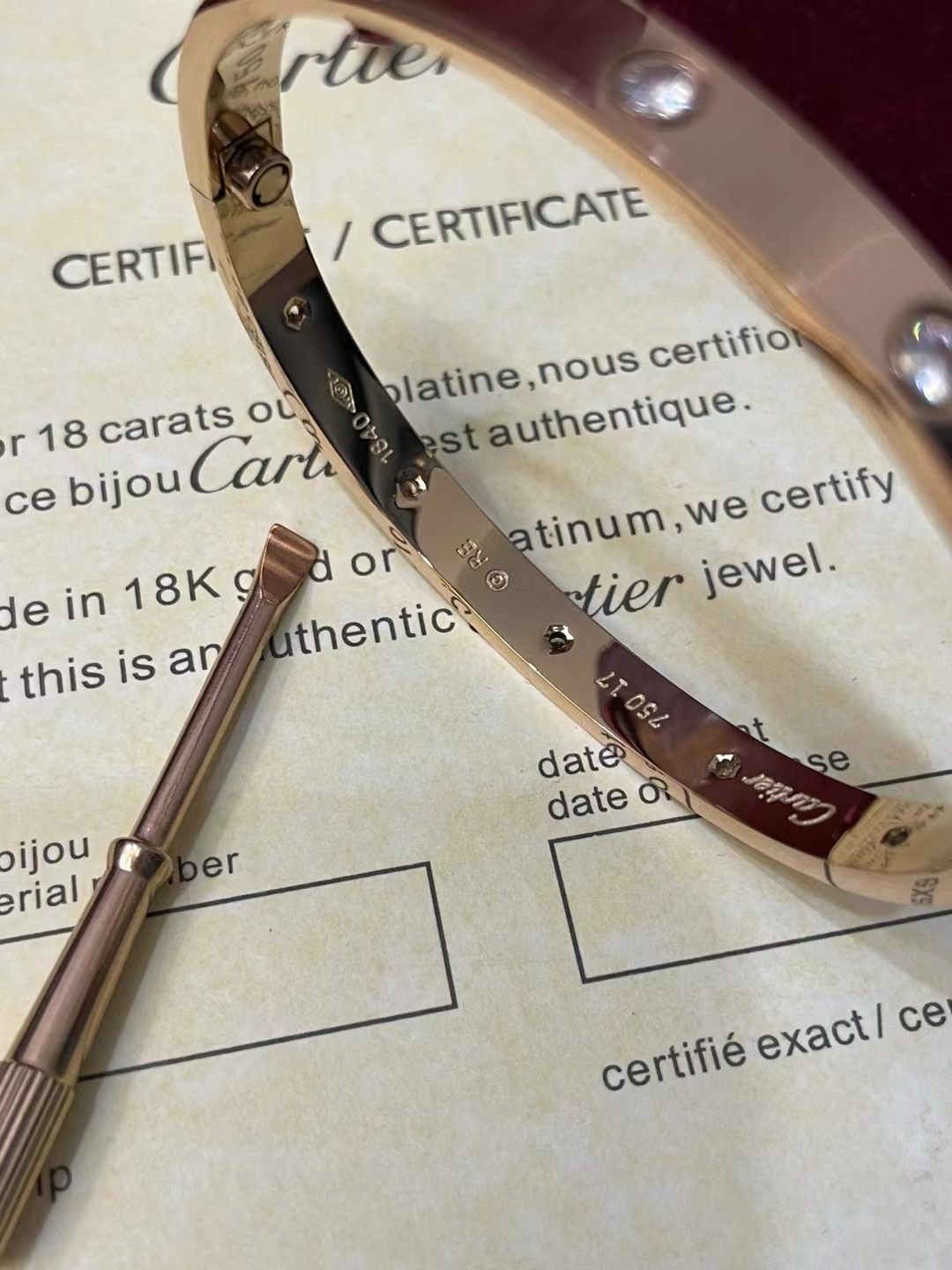 Cartier 10-Diamond Bracelet