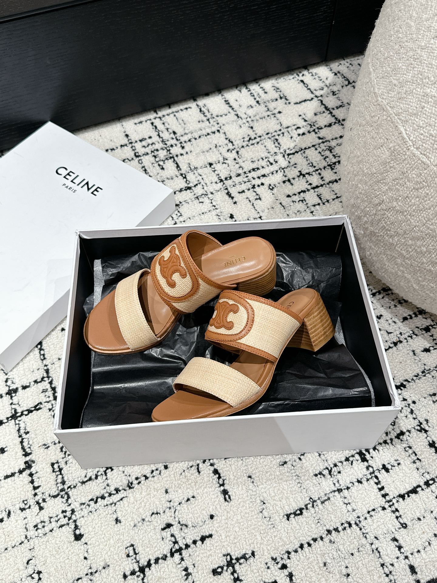 CELINE Flat Logo Slide Sanda