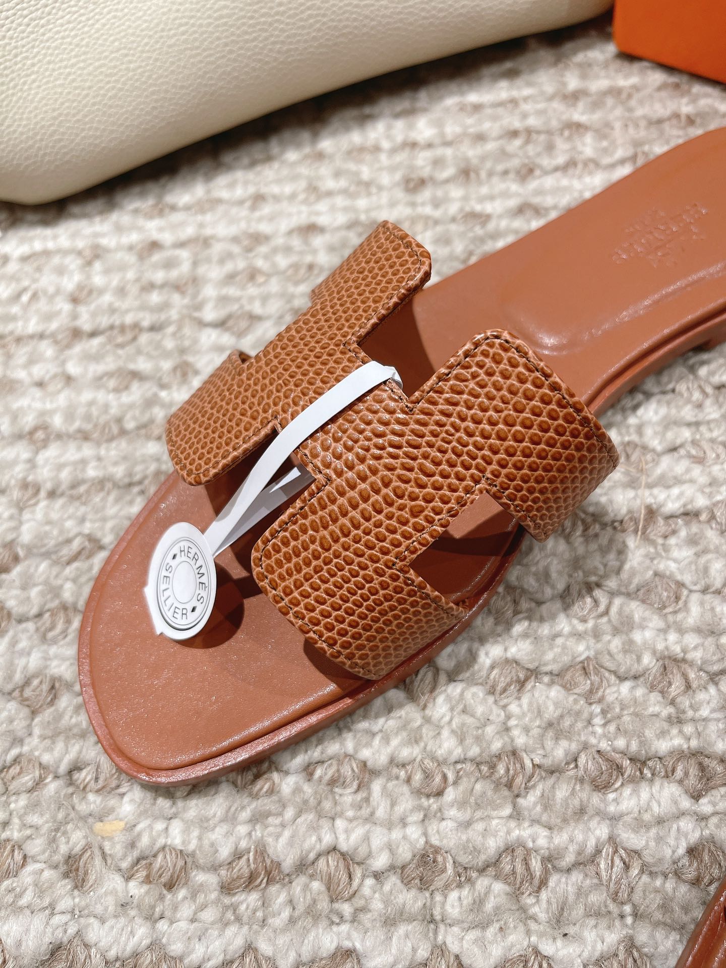 Hermès lizard pattern -Brown