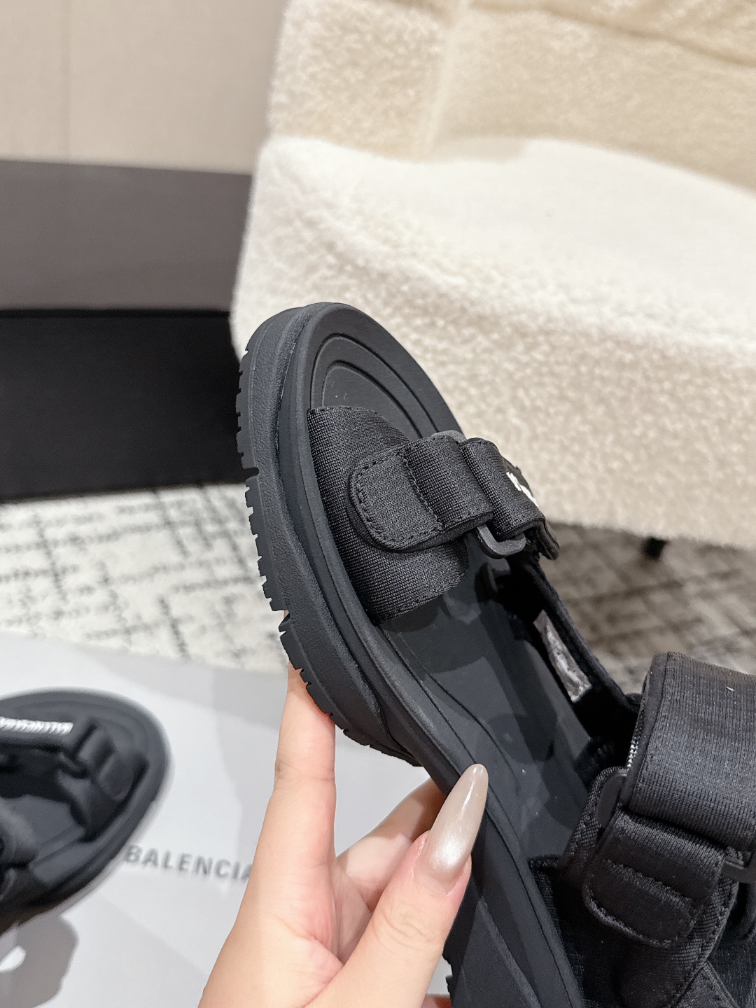 Balenciaga Tourist Series Unisex Velcro Sandals