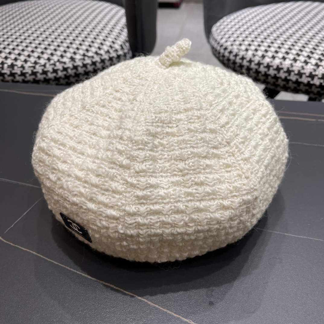 Chanel2024 Chanel Autumn Beret-white