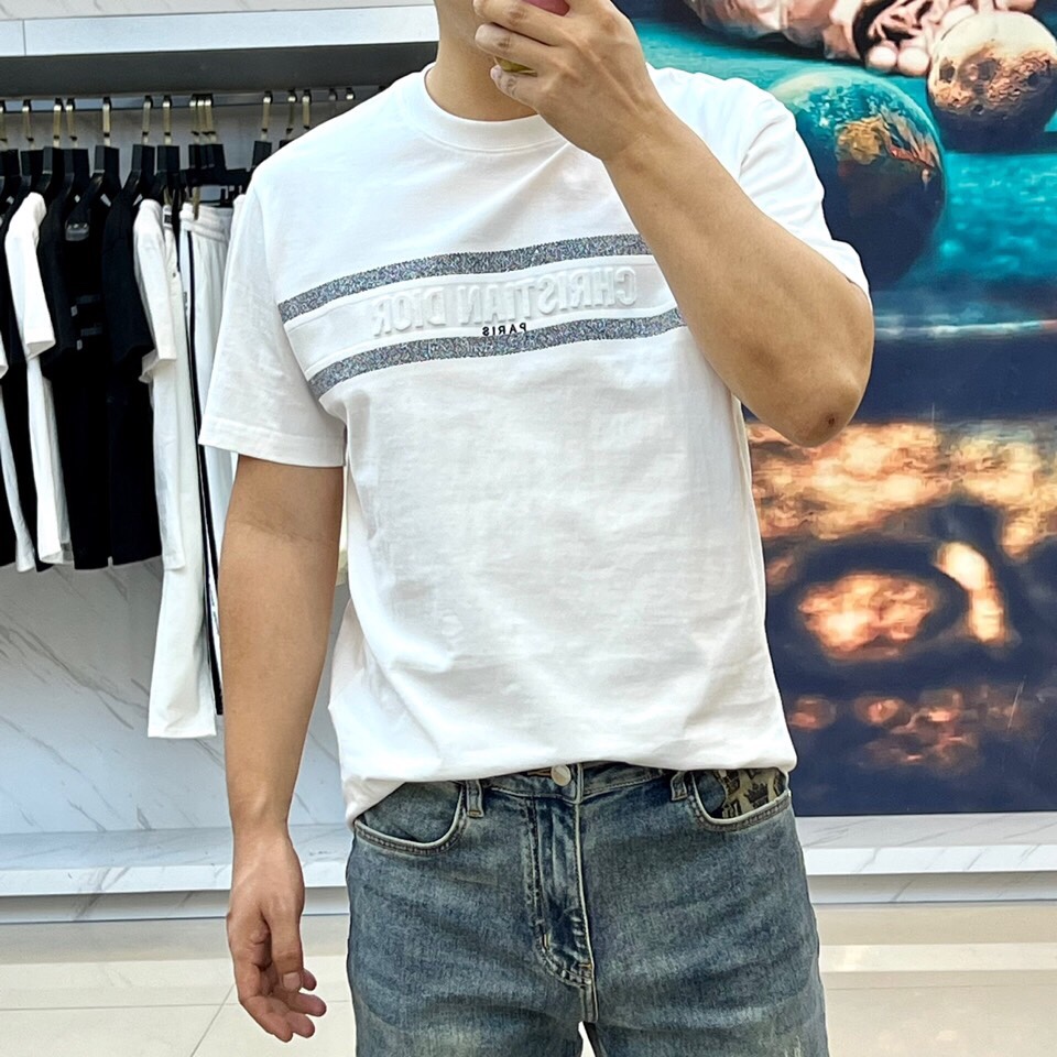 Dior spring/Summer round neck T-shirt-white