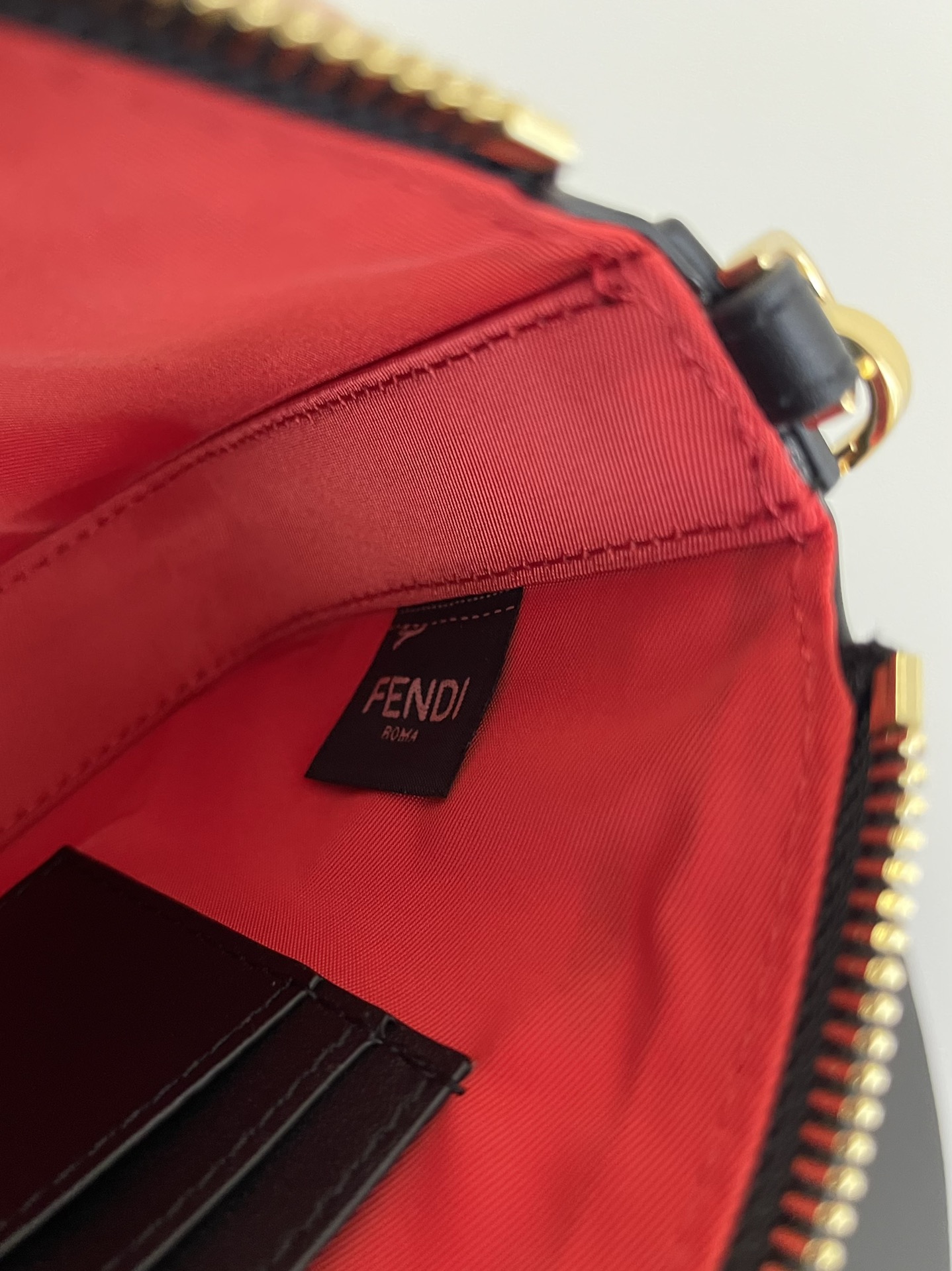 New Baguette Pouch Lunar New Year black leather pouch