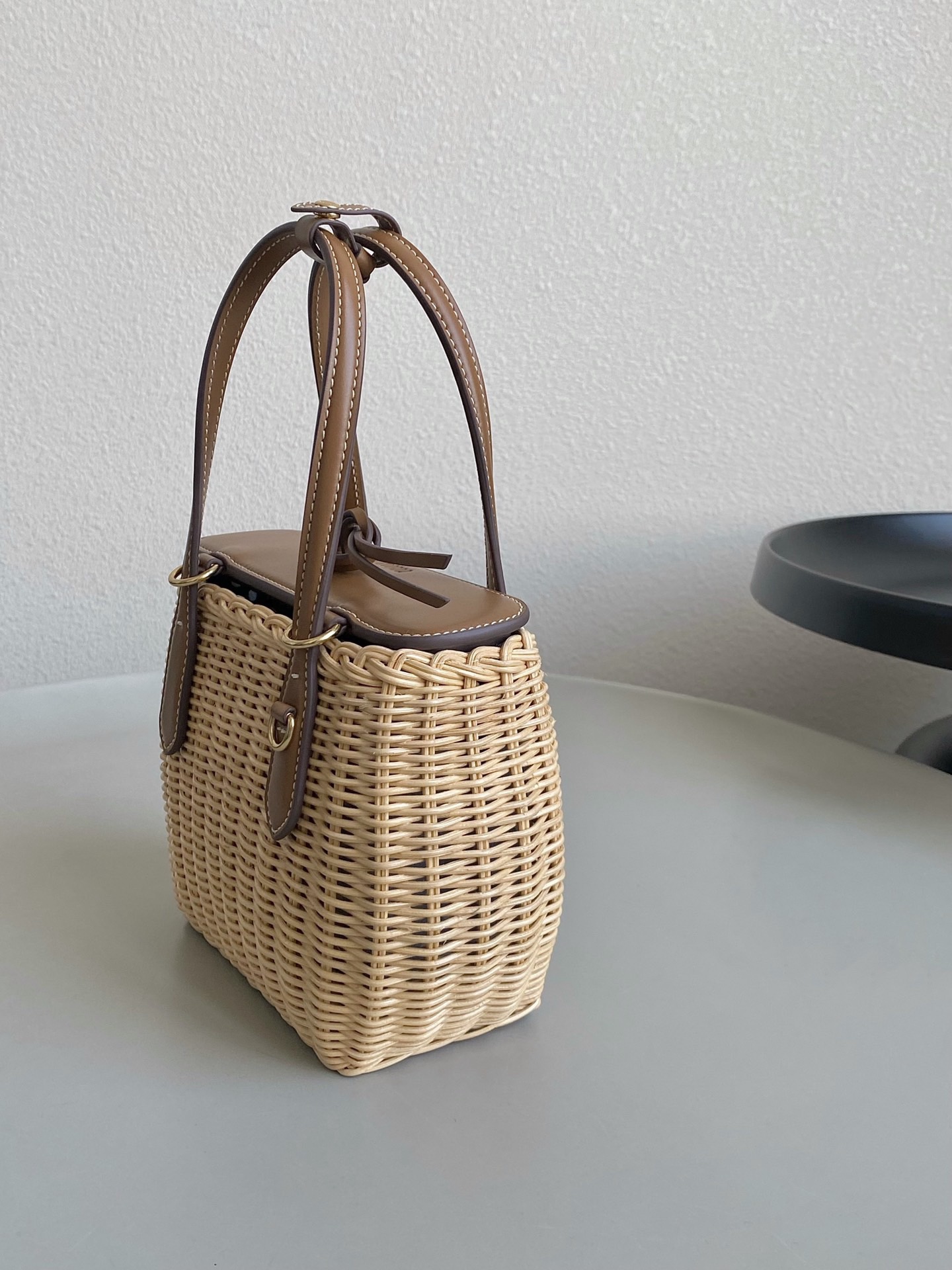 Miu Miu-Woven Basket Bag-5BA222