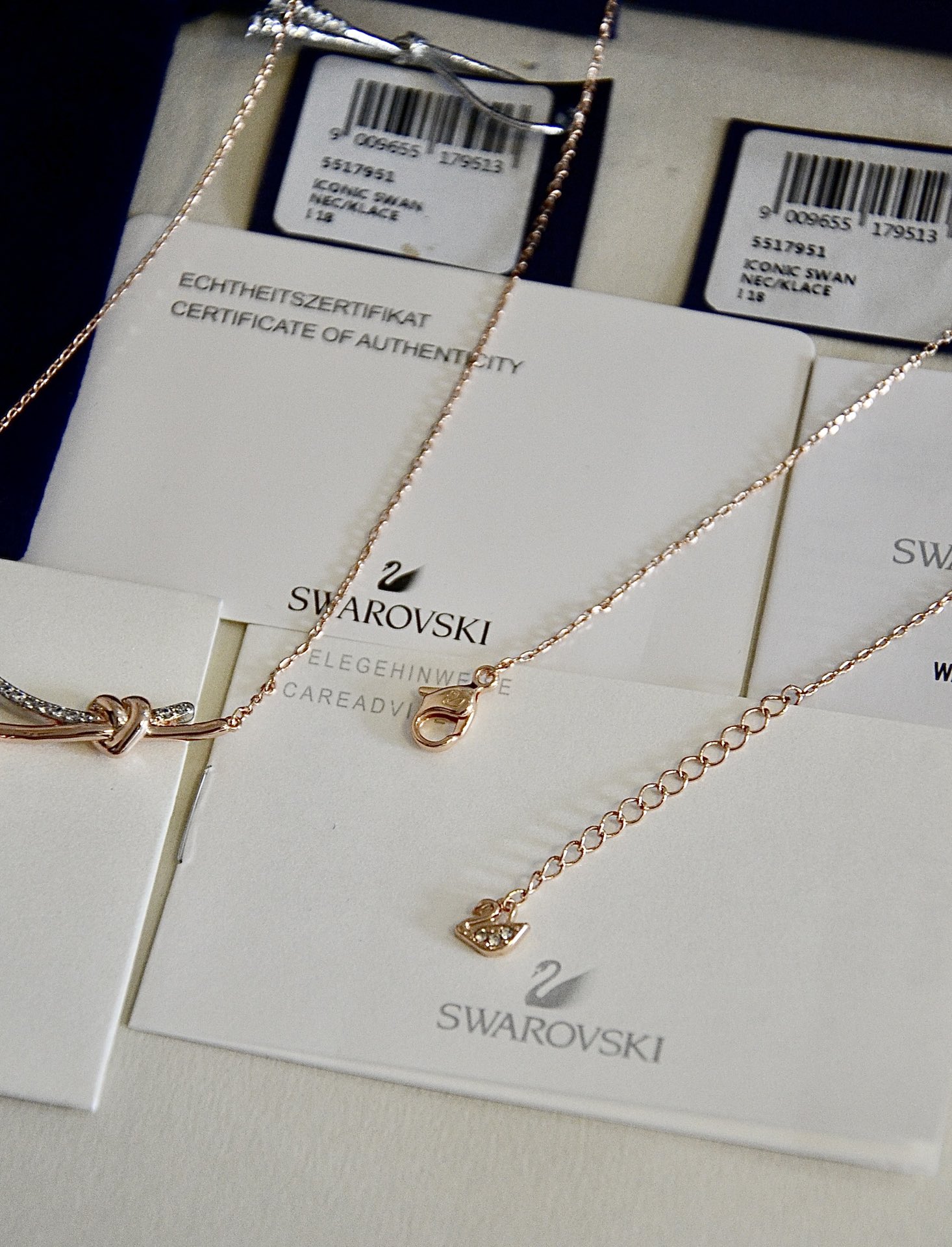 Swarovski Heart Knot Diamond Necklace