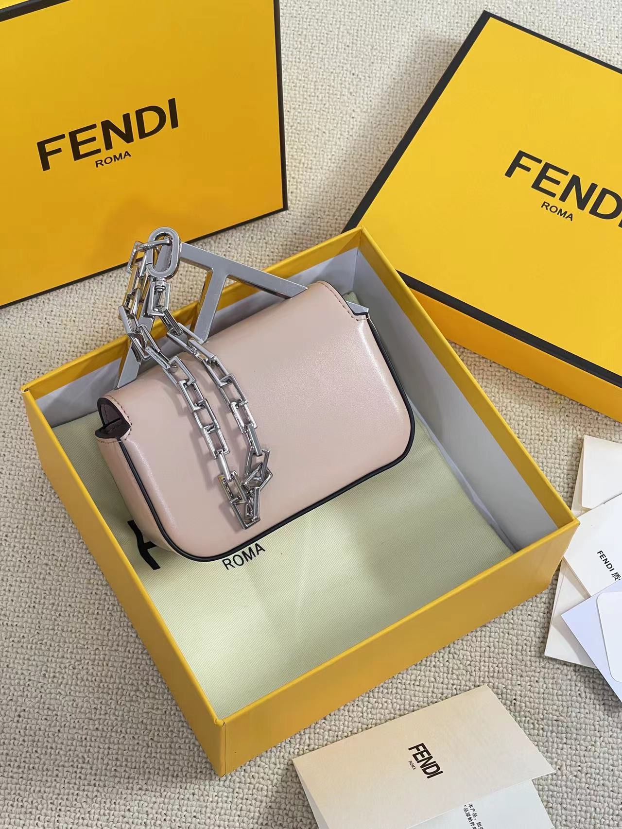 FENDI-First Nano Bag-Pink