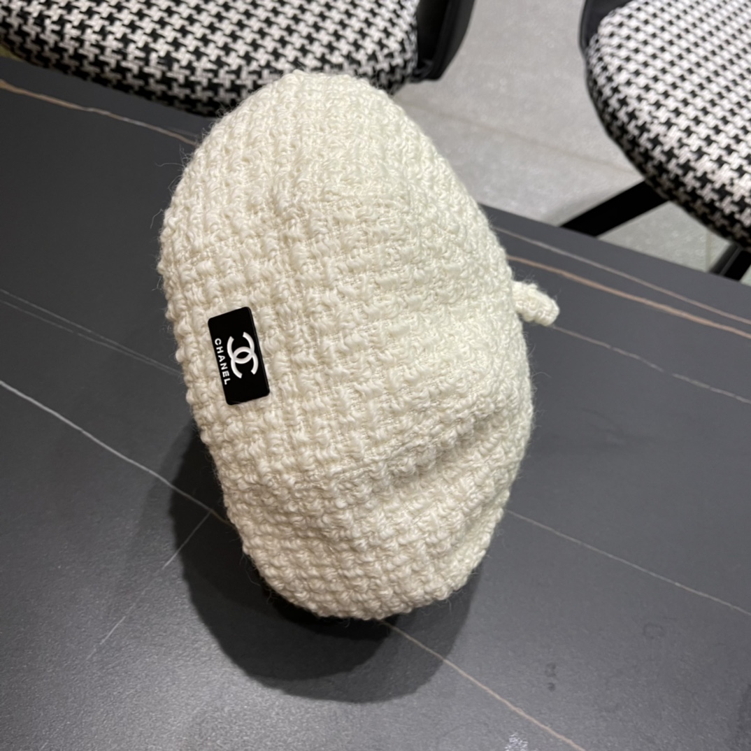 Chanel2024 Chanel Autumn Beret-white