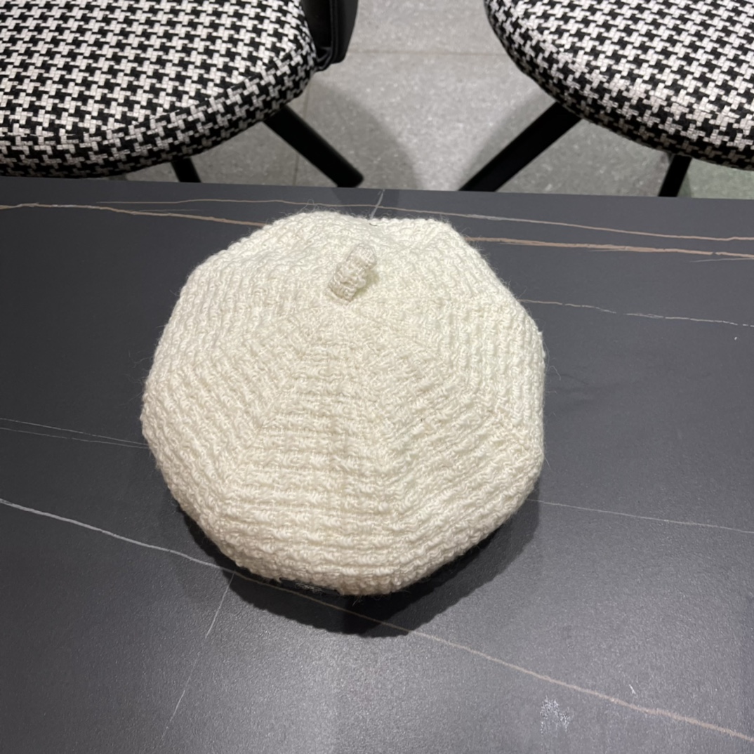 Chanel2024 Chanel Autumn Beret-white
