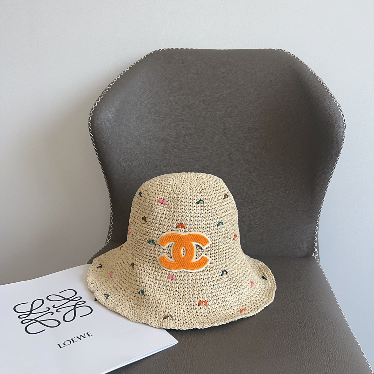 CHANEL 2025 New Arrival Woven Fisherman Hat