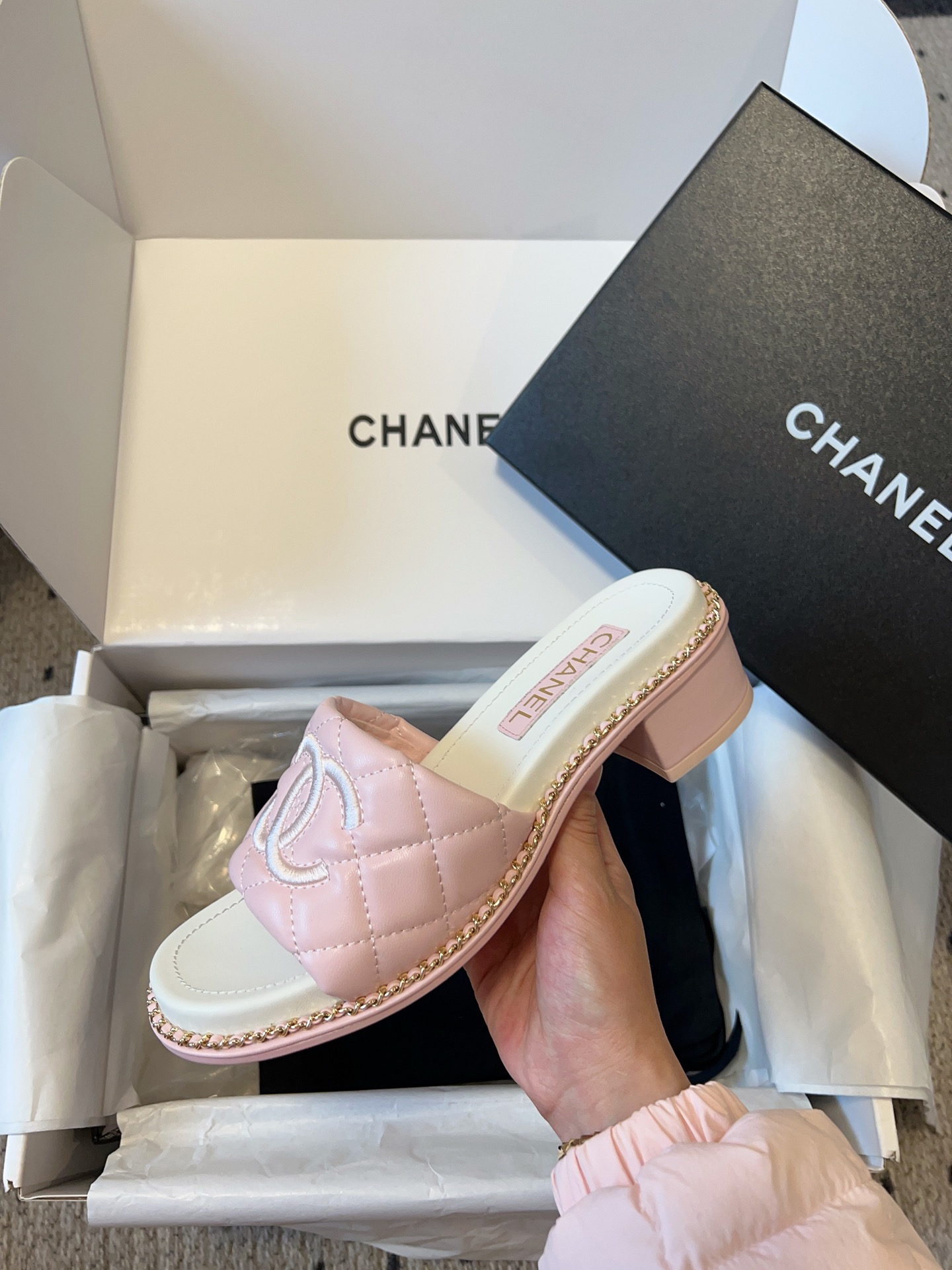 Chanel 25P Spring/Summer Lambskin Slides – New Arrival