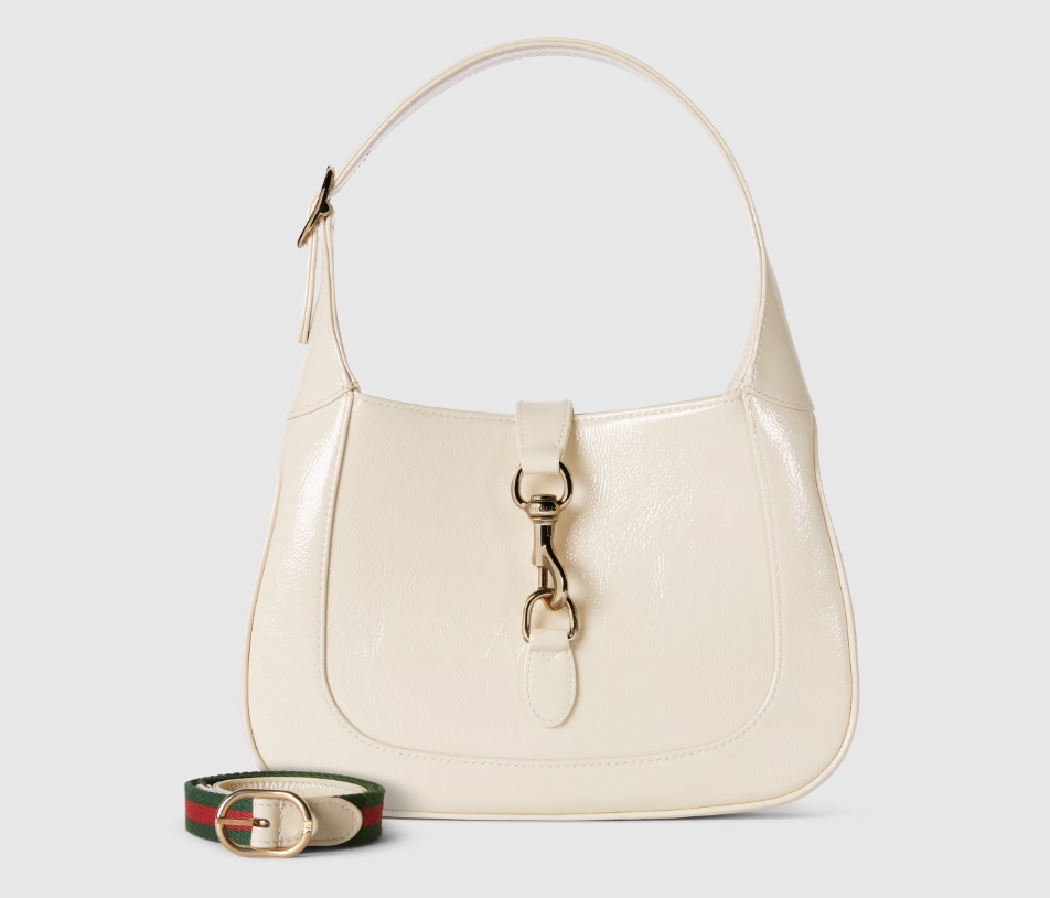 GUCCI JACKIE SMALL SHOULDER BAG- ivory white-782849