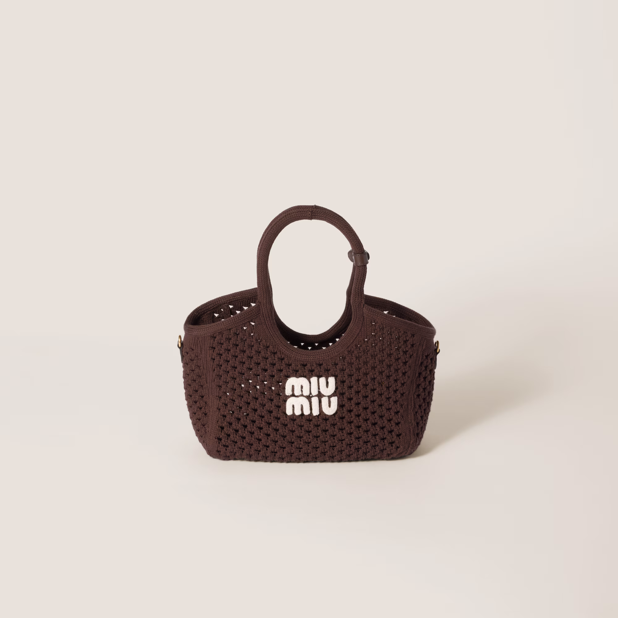 MIUMIU IVY cotton mesh bag