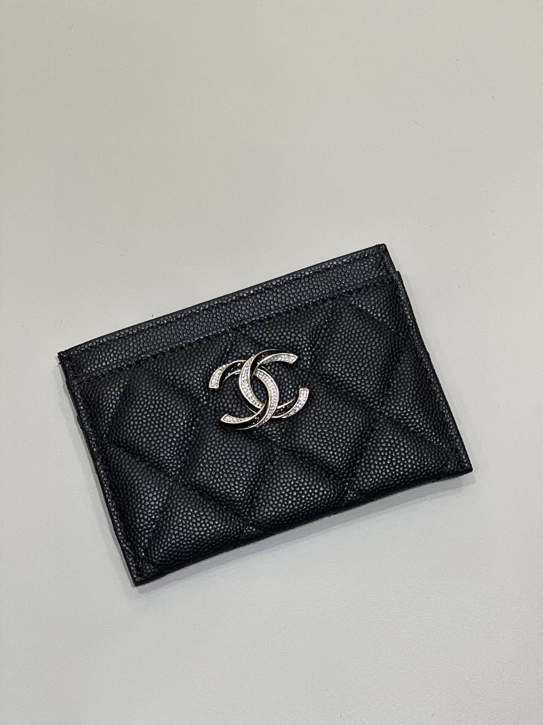Chanel 23S new ultra-thin card case-black