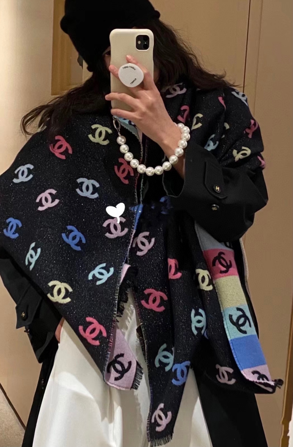 Chanel Chanel Rainbow scarf