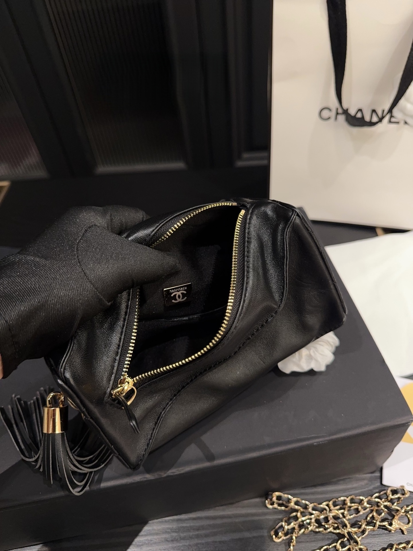 Chanel Clutch with chain