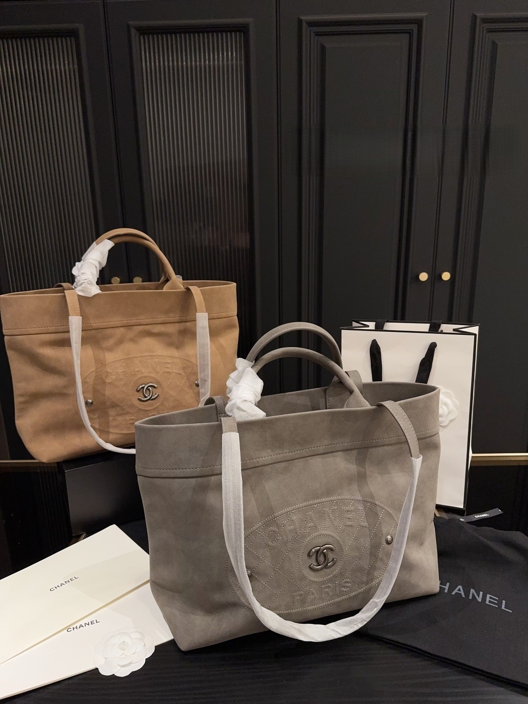 Chanel Suede Tote Bag