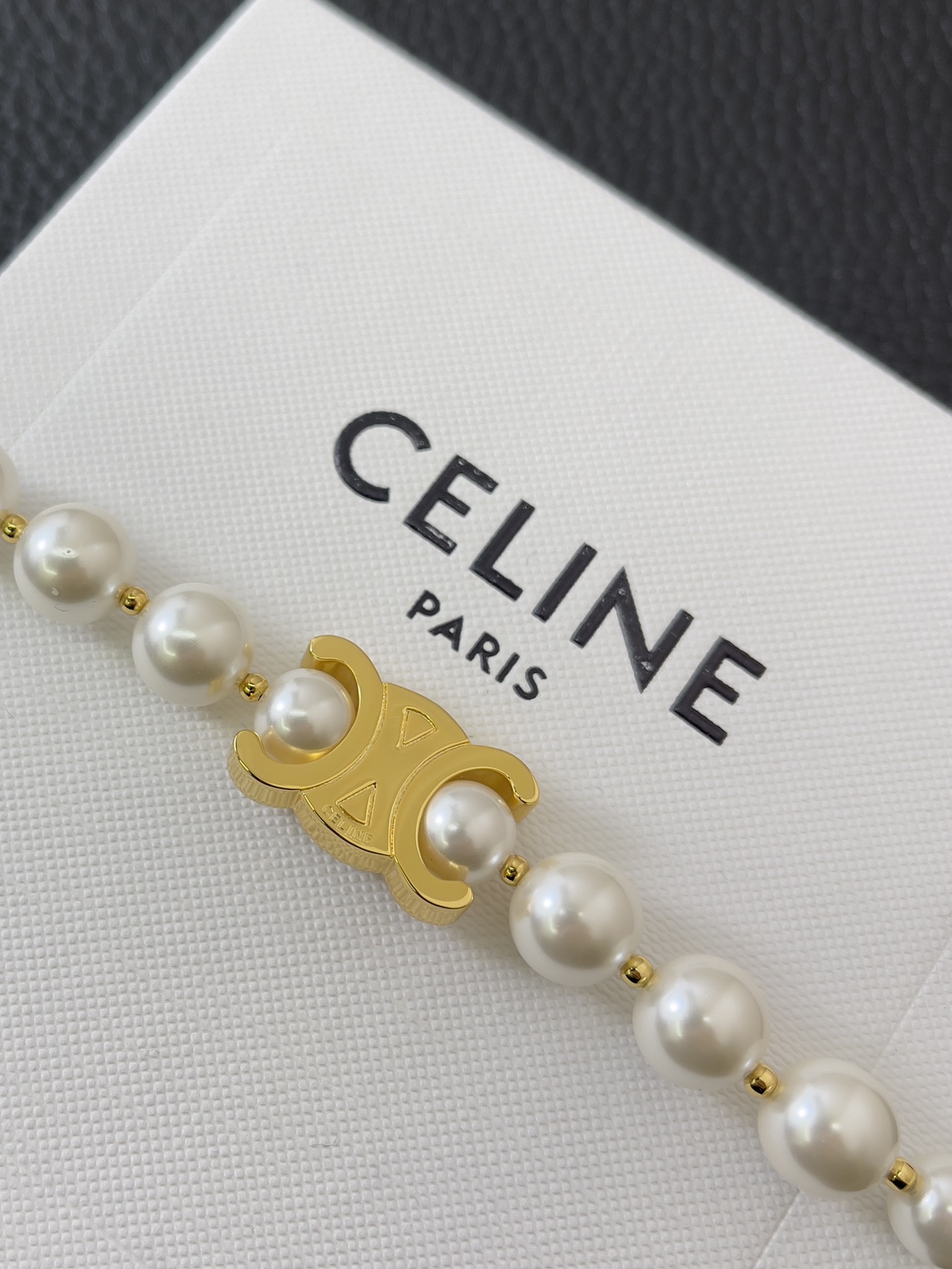 C*eline pearl bracelet