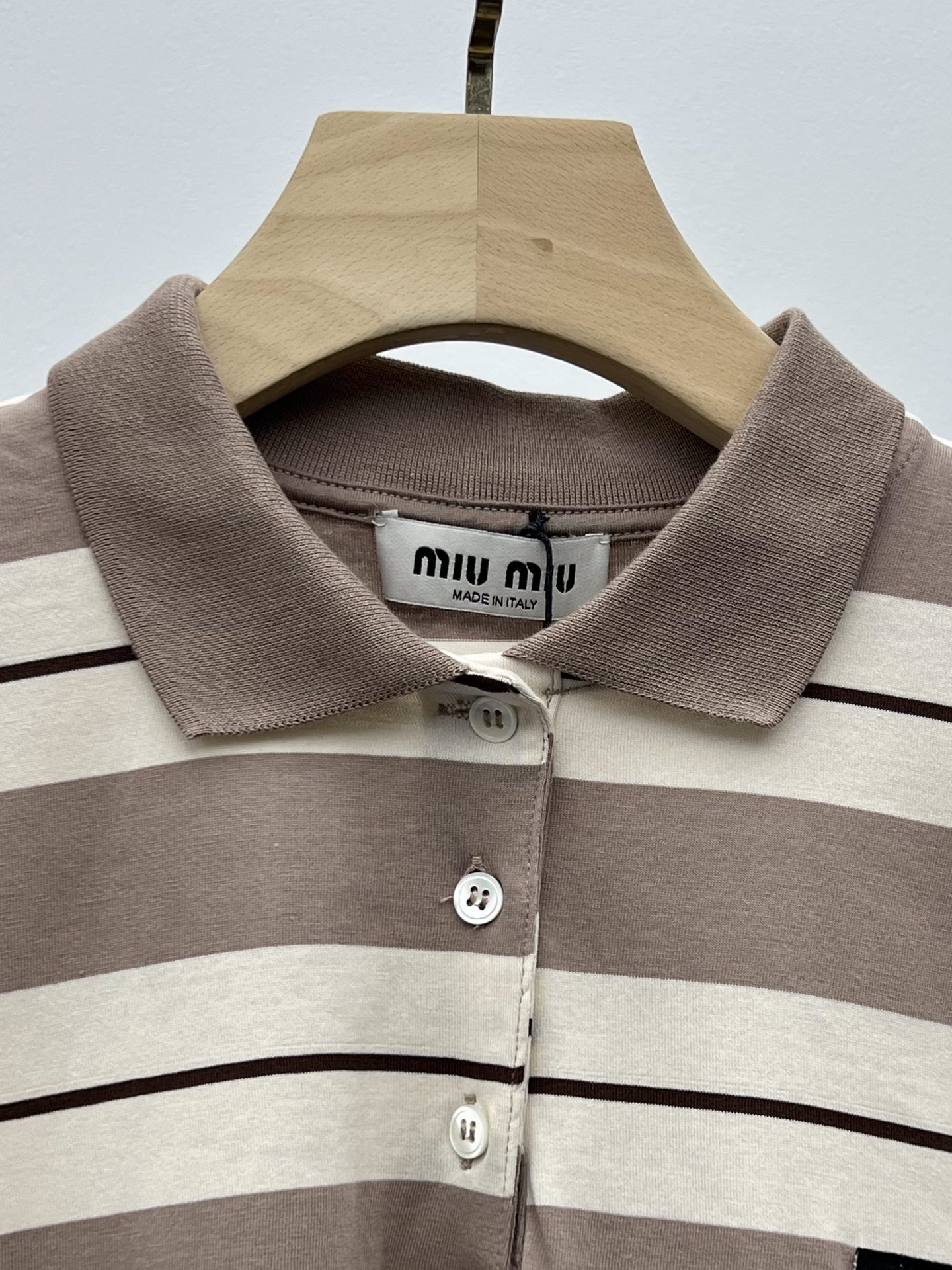 MiuMiu Cotton jersey polo shirt