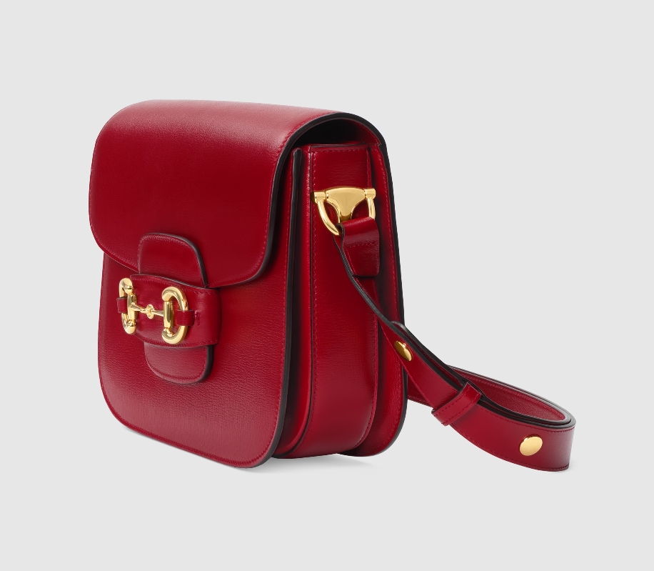 GUCCI HORSEBIT 1955 SHOULDER BAG-Red-602204
