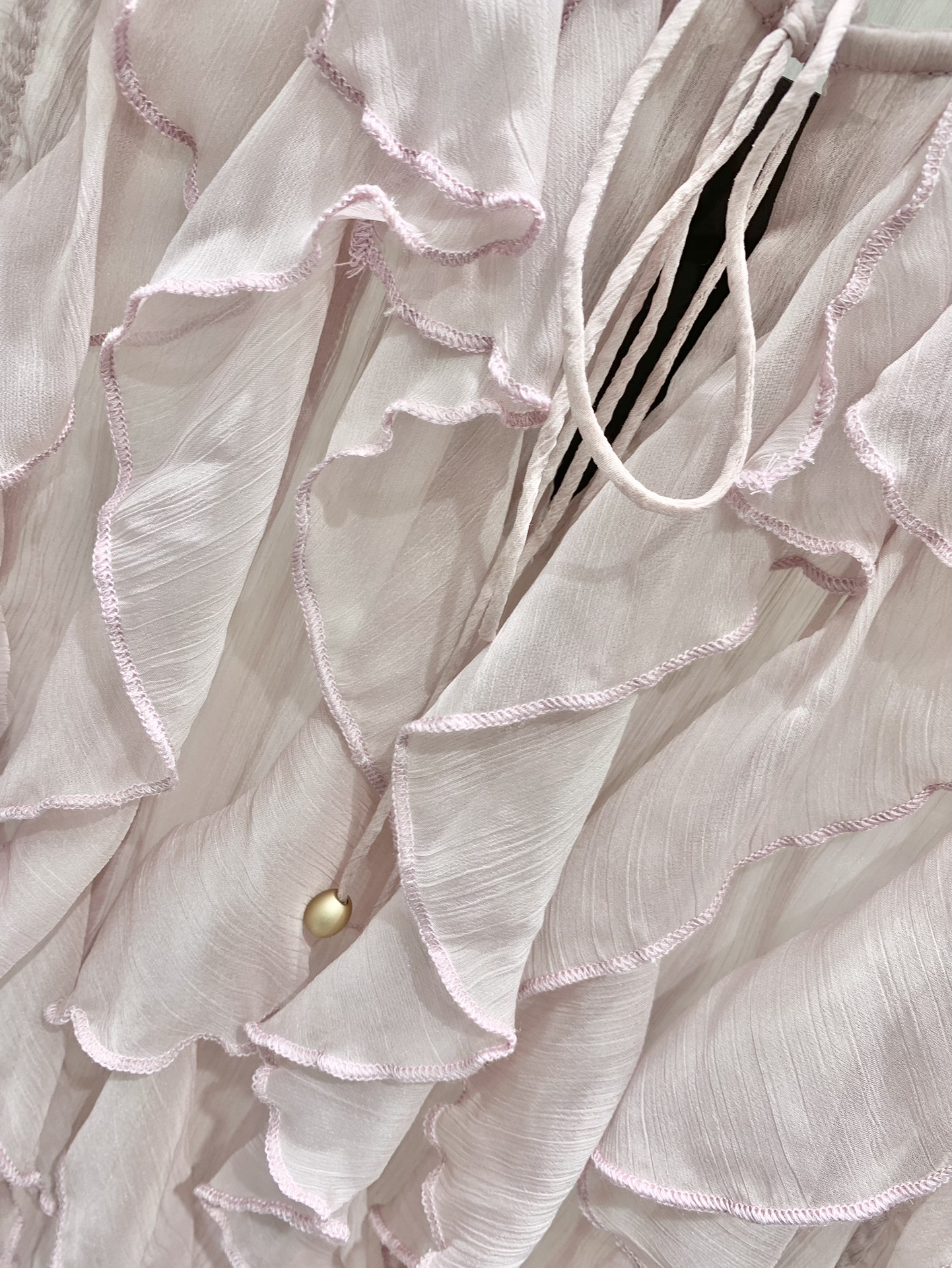 Ermanno Scervino Ruffled Sleeveless Fly Top