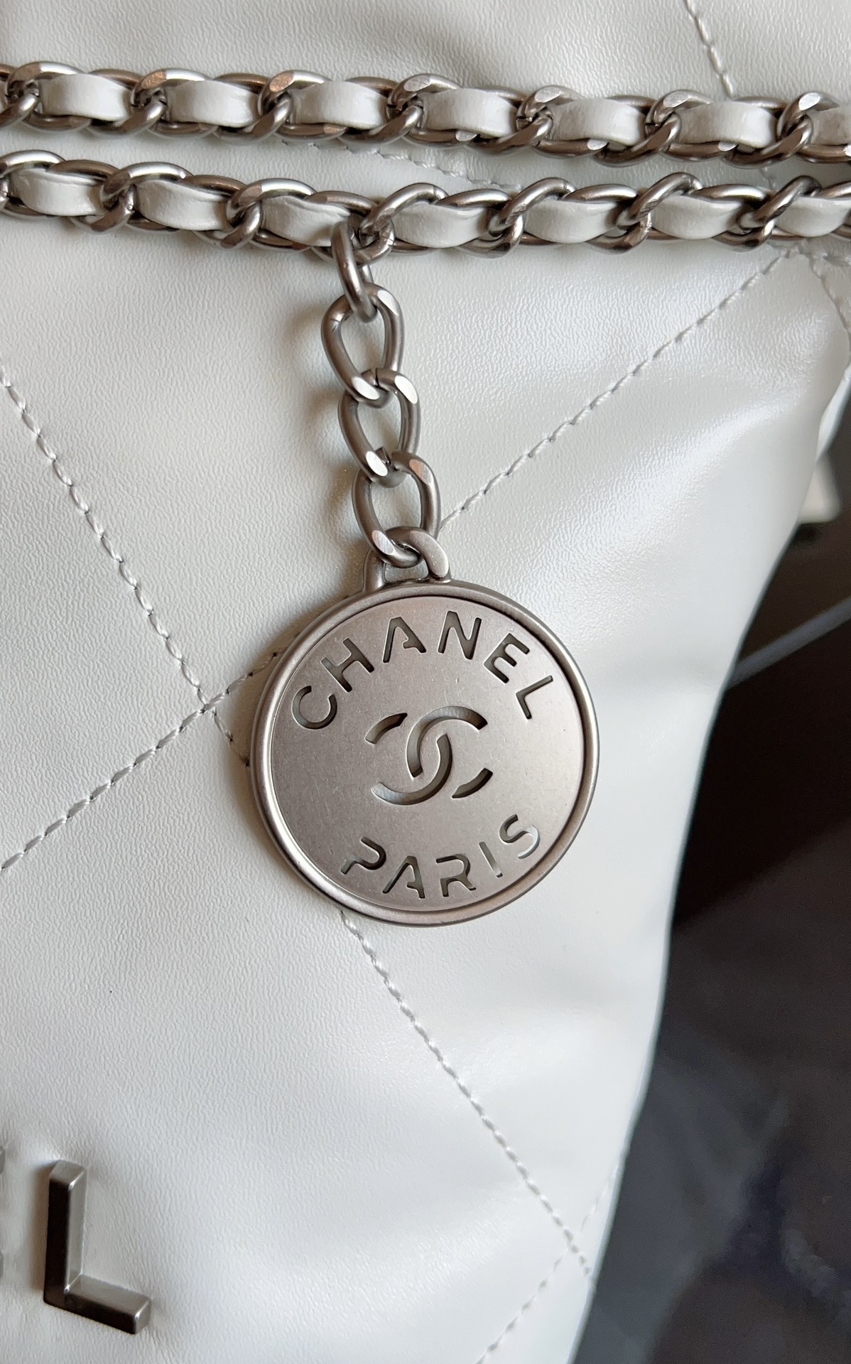 Chanel 22 Bag -White