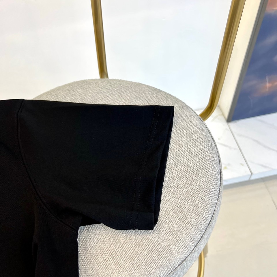 Dior spring/summer round neck short sleeve-black