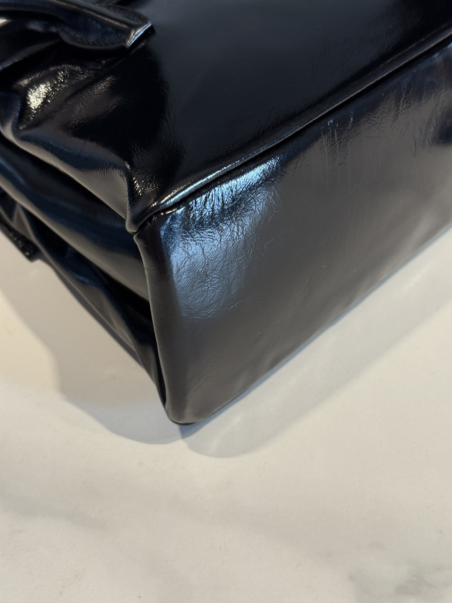 MiuMiu Solitaire shiny leather bag