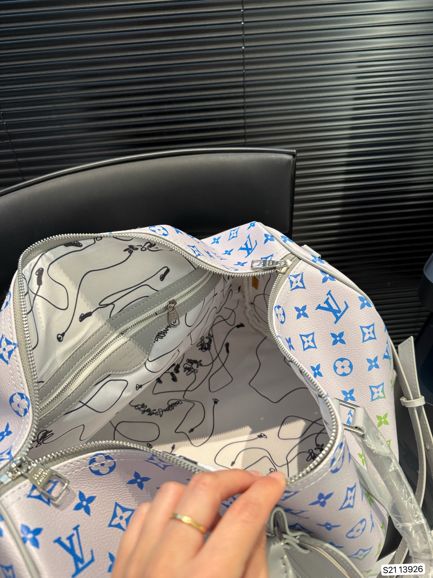 LV-Inspired Travel Bag