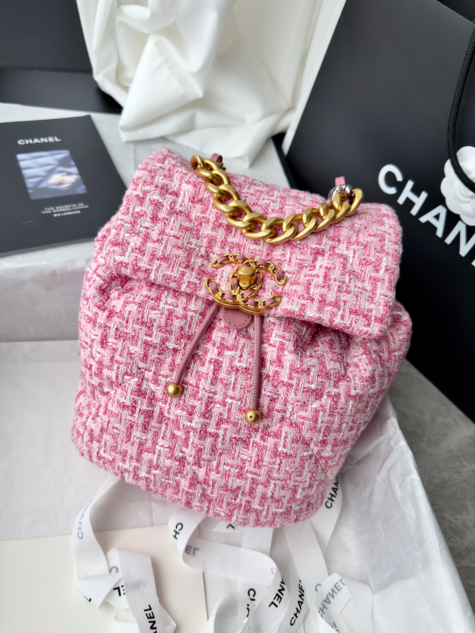 24C19bag Woolen backpack