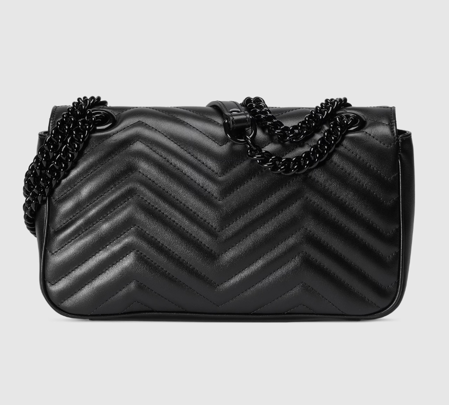 GG MARMONT SMALL SHOULDER BAG-All Black-443497