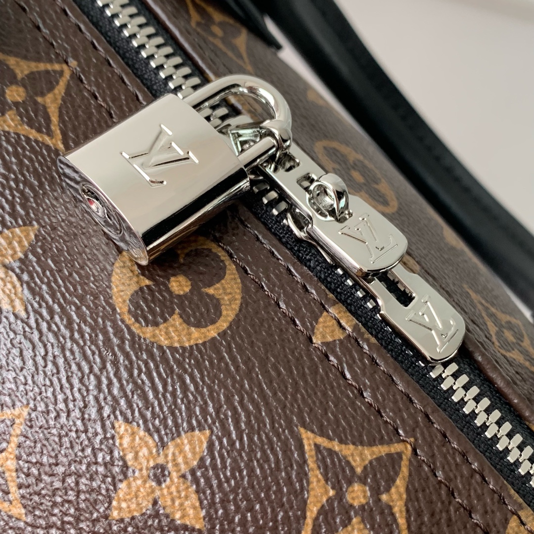 Louis Vuitton M12243 Speedy Soft 30 Dark Monogram Black