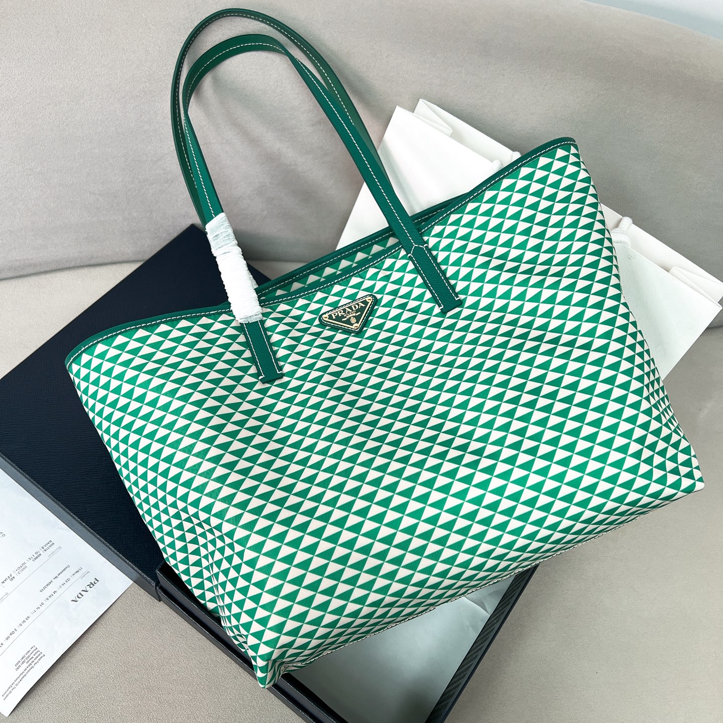 Prada Triangle Tote Bag 1BG552