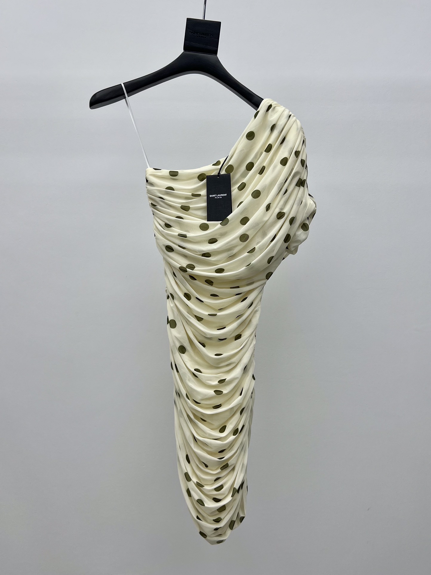 Saint Laurent polka dot dress