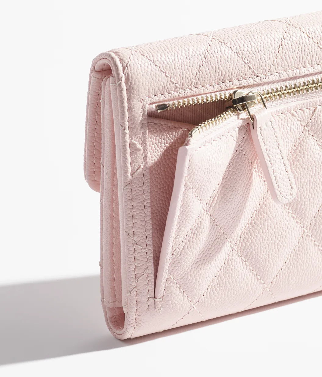 CHANEL-Classic Small Flap Wallet-Light Pink