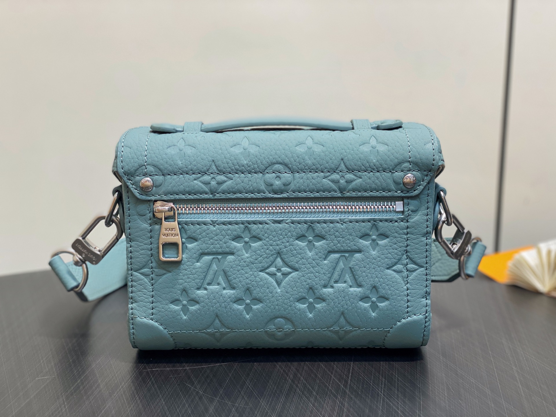 Louis Vuitton M13870 Soul Trunk JM Bag Lake Blue Leather