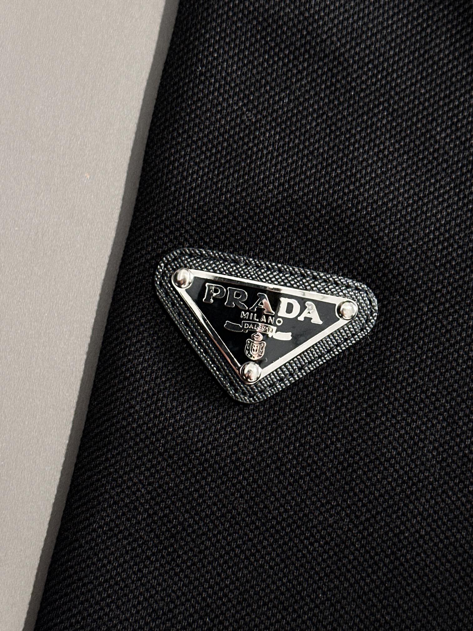 PRADA 25SS New Season Piqué Cotton Polo Shirt