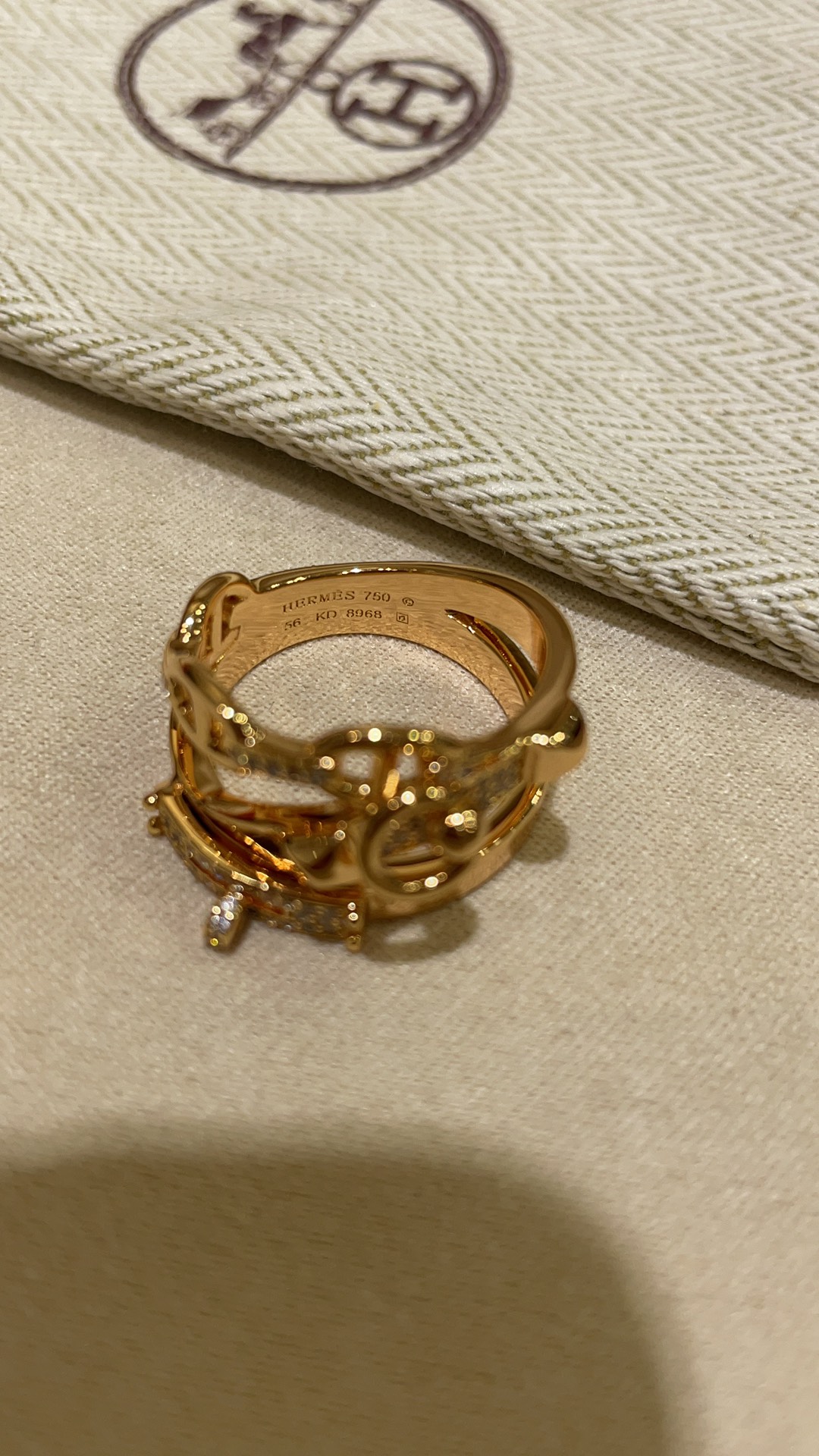 Hermès Rose Gold 3-in-1 Ring