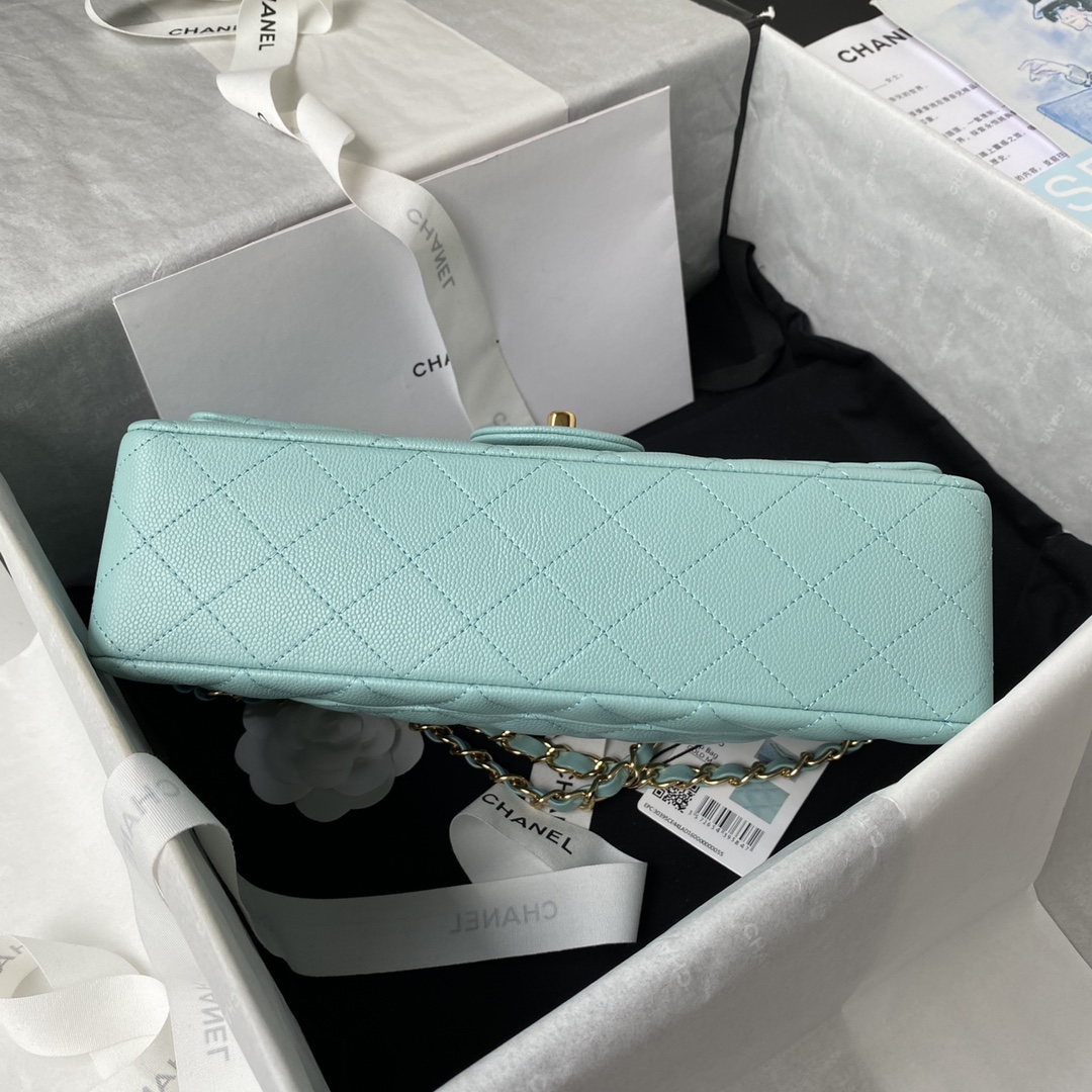 Chanel Classic Flap Bag-aquamarine