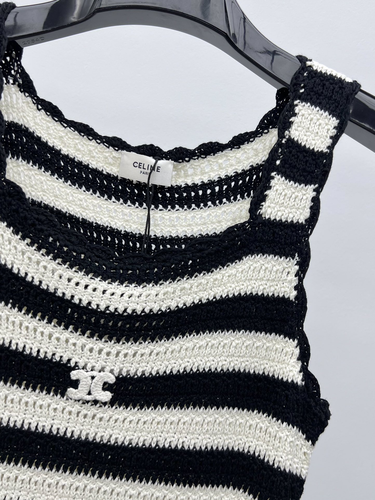 Celine Striped Crochet Maxi Dress