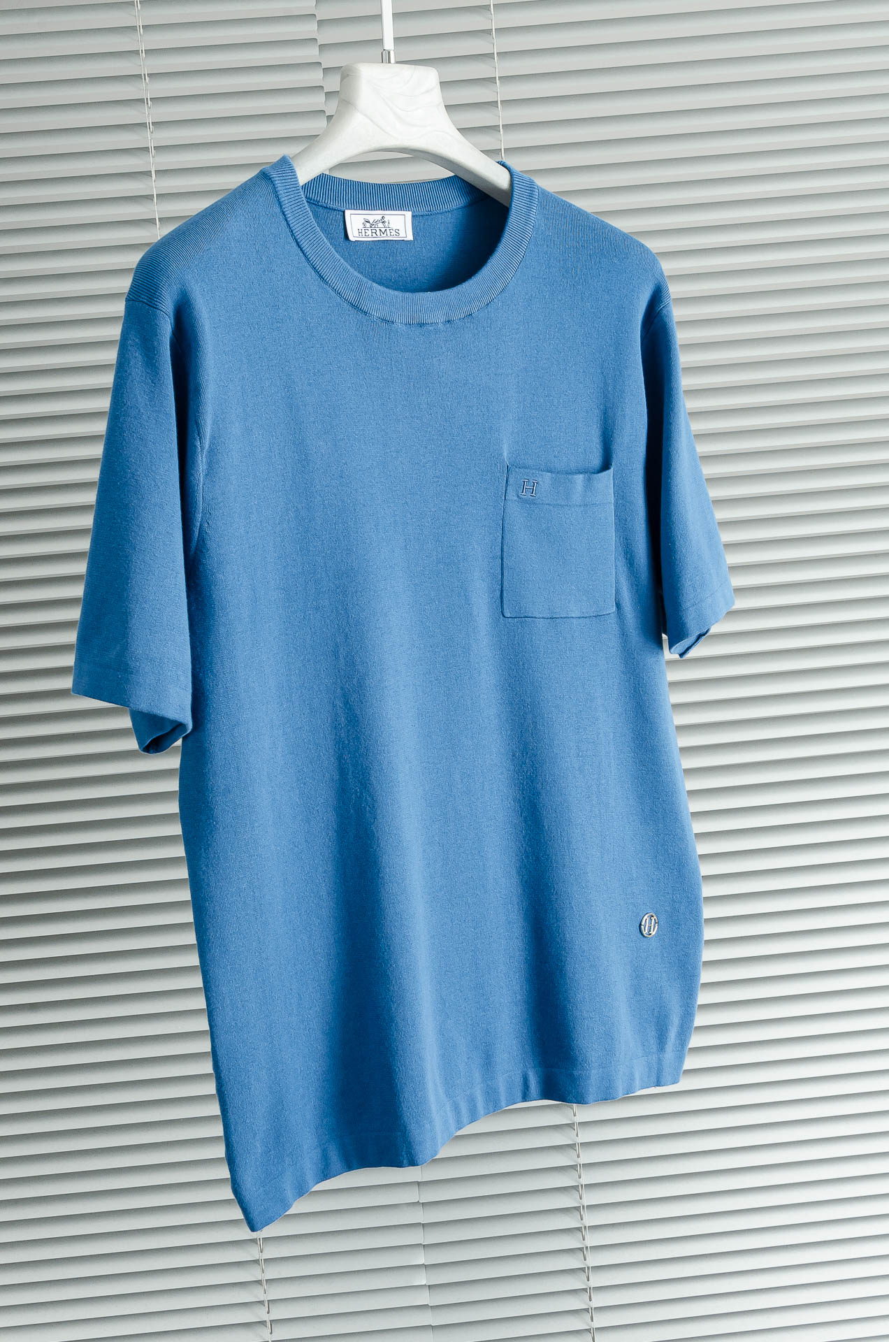 Hermès Premium Knitted Crew Neck T-Shirt