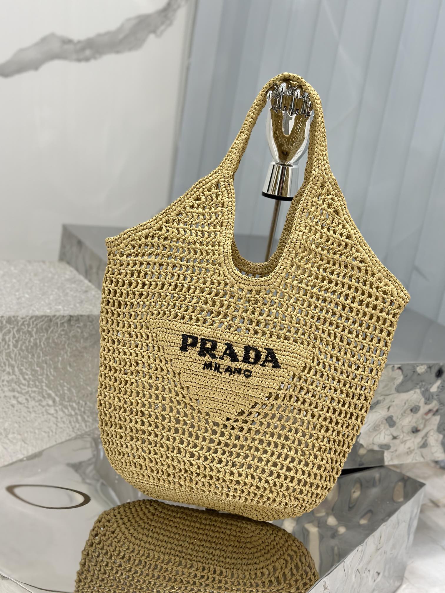 PRADA Crochet Tote Bag 1BG424