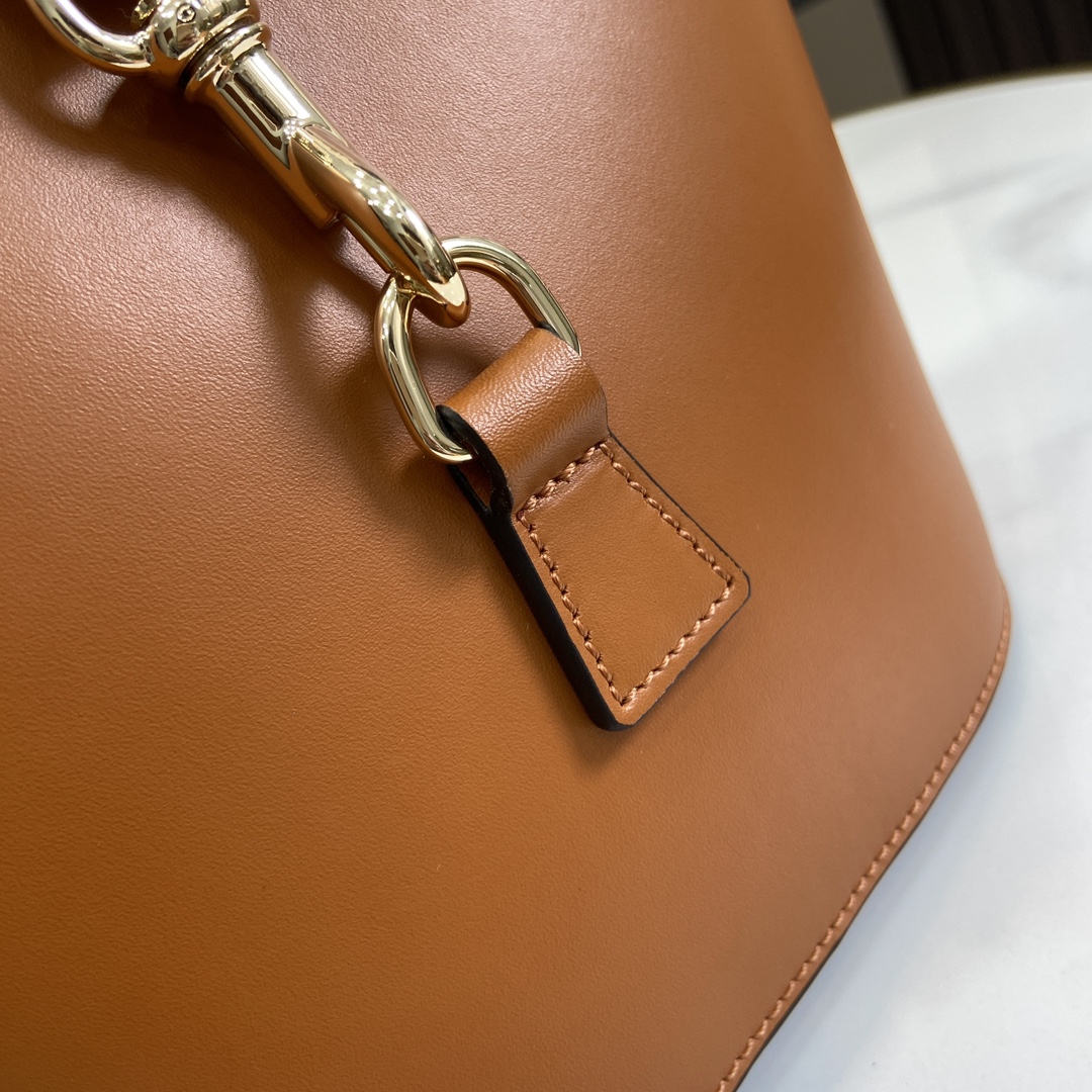 MINI BUCKET SHOULDER BAG-Brown-782908