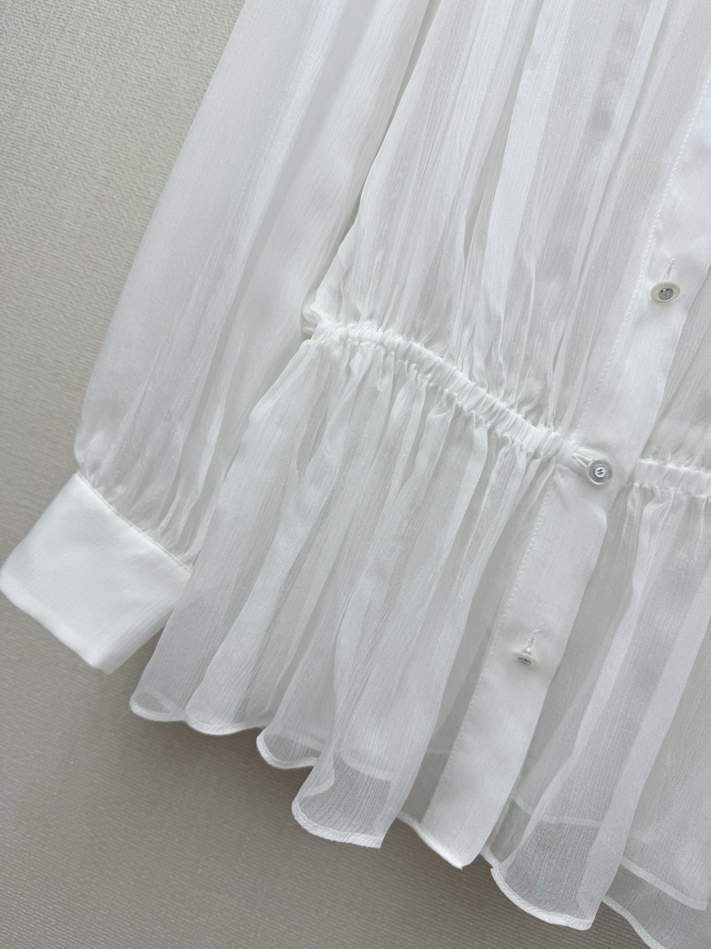 New Chanel-style ruffled collar blouse