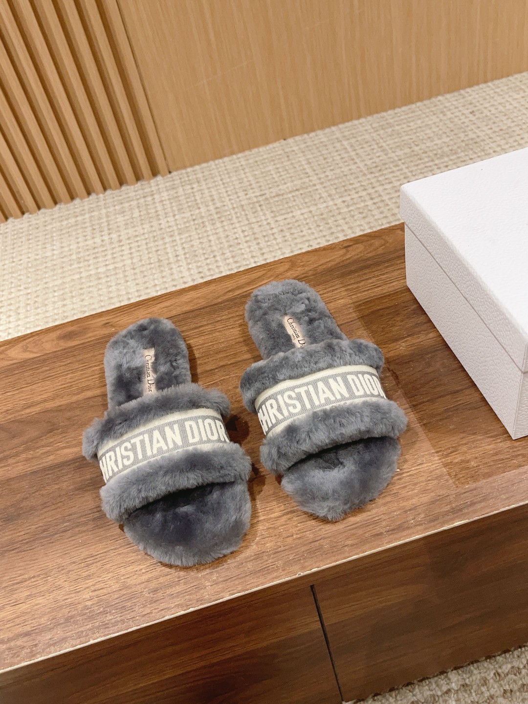 Christian Dior Wool Flat Slippers