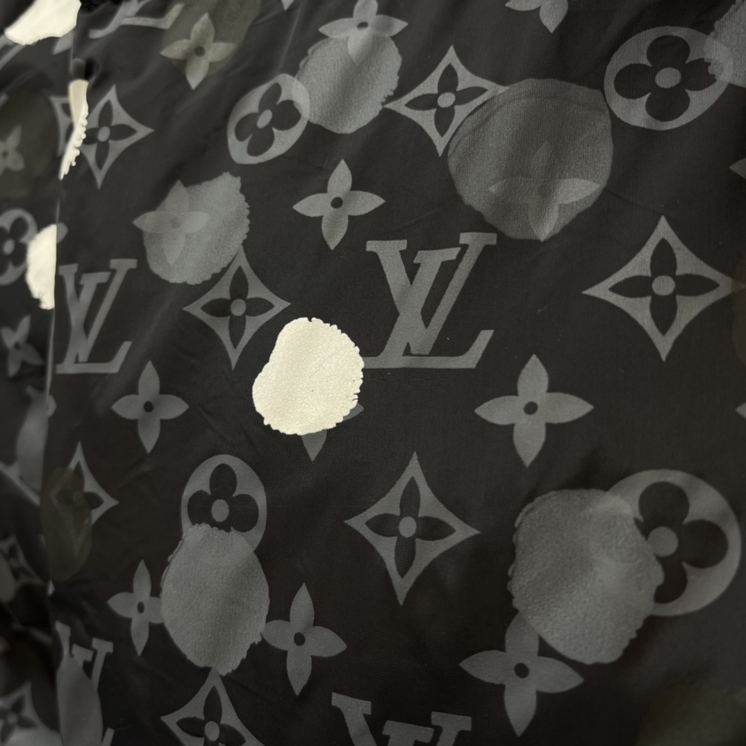LV-Hand painted polka dot down coat