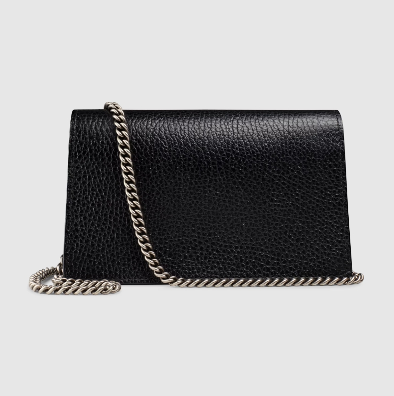 DIONYSUS LEATHER SUPER MINI BAG-Black-‎476432