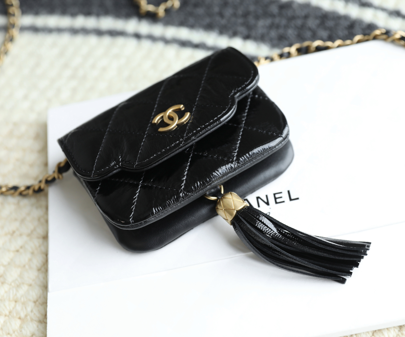 CHANEL Tassel Chain Mini Flap